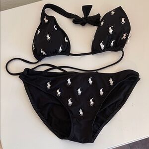 Ralph Lauren Black Bikini with White Details